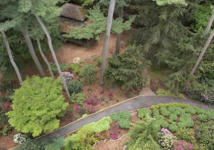 Aerial view of Comstock Knoll